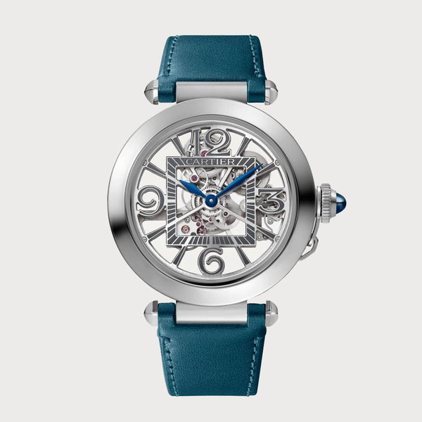 Cartier Pasha Skeleton 41mm In Stainless Steel