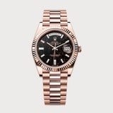 Day-Date 40 Eisenkiesel Dial With Baguette-Cut Diamonds In Rose Gold