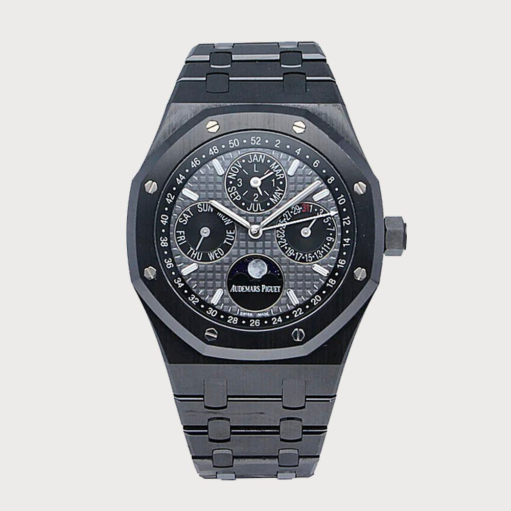 Audemars Piguet Royal Oak 41 Perpetual Calendar In Black Ceramic