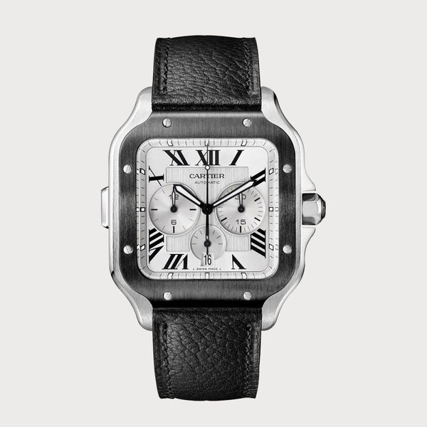 Cartier Santos Xl Chronograph In Stainless Steel