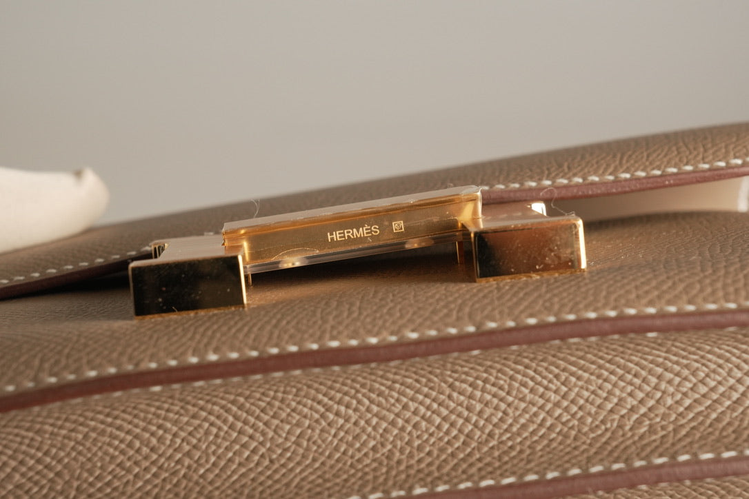 Hermes Constace 18 Etoupe Ghw Epsom