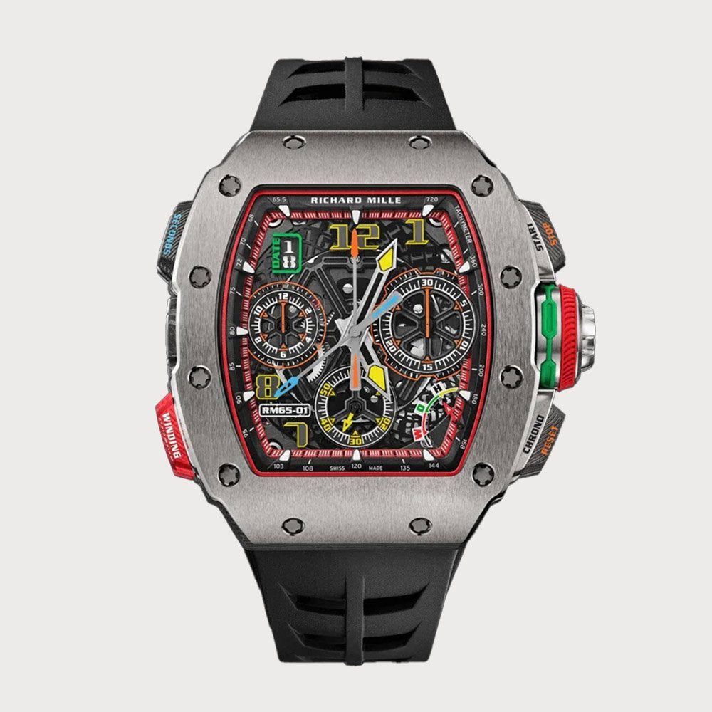 Richard Mille Rm65-01 Split-Seconds Chronograph In Titanium