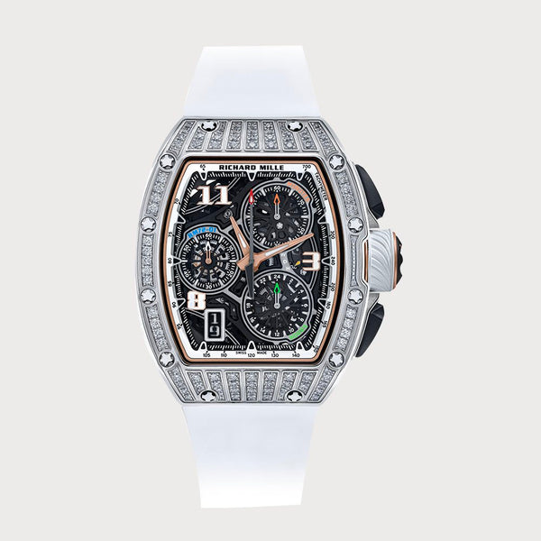 Richard Mille Rm72-01 Flyback Chronograph Diamond Set In White Gold
