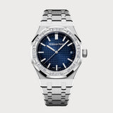 Royal Oak 37 With A Blue Dial & Diamond Bezel