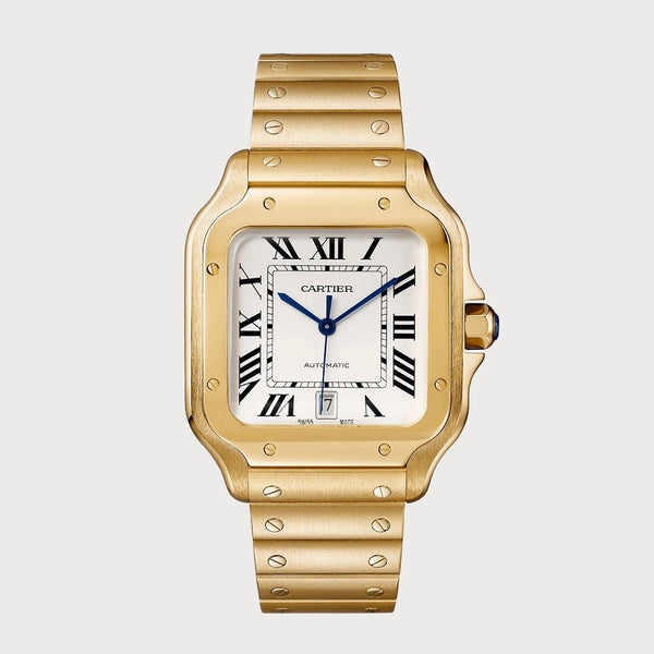 Cartier Santos Large In Yellow Gold