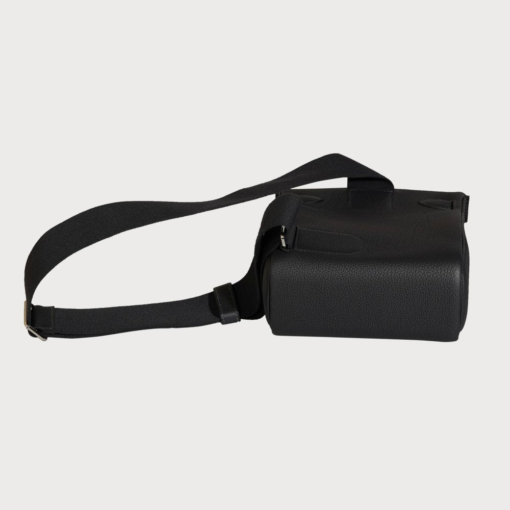 Hermès Hac A Dos Pm Caban With Palladium Hardware In Togo Leather - view 9