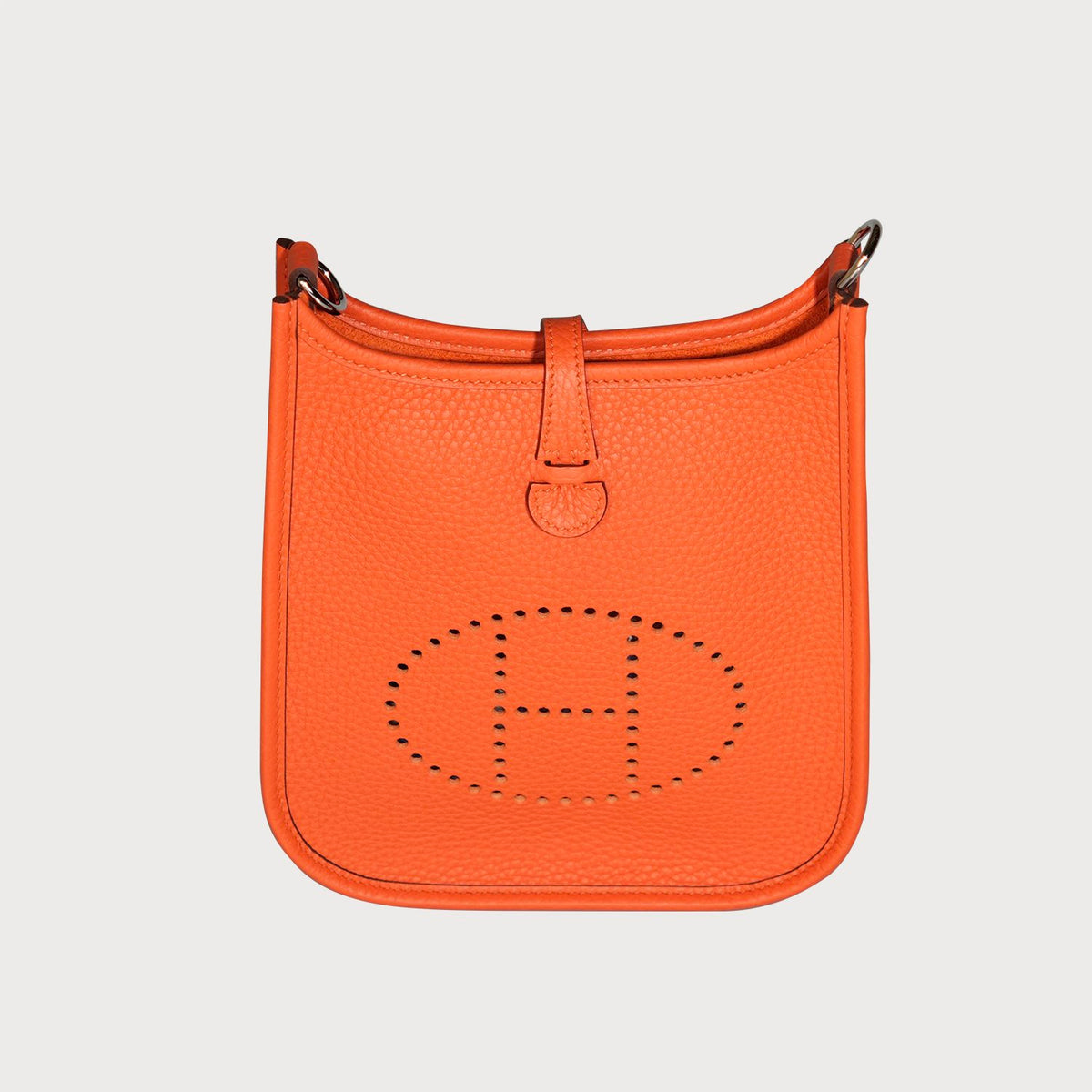 Hermès Evelyne 16 Orange Feu With Palladium Hardware In Taurillon Clemmence Leather - view 2