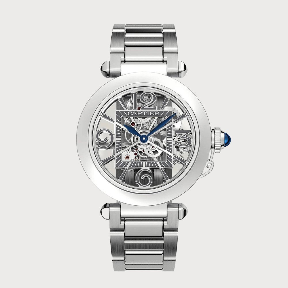 Cartier Pasha Skeleton 41mm In Stainless Steel