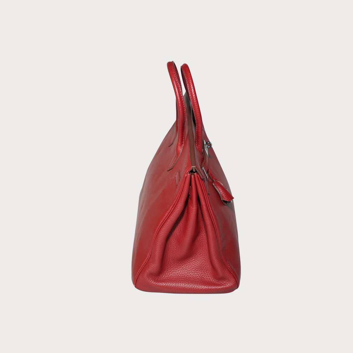 Hermès Birkin 35 Rouge / Red With Palladium Hardware - view 6