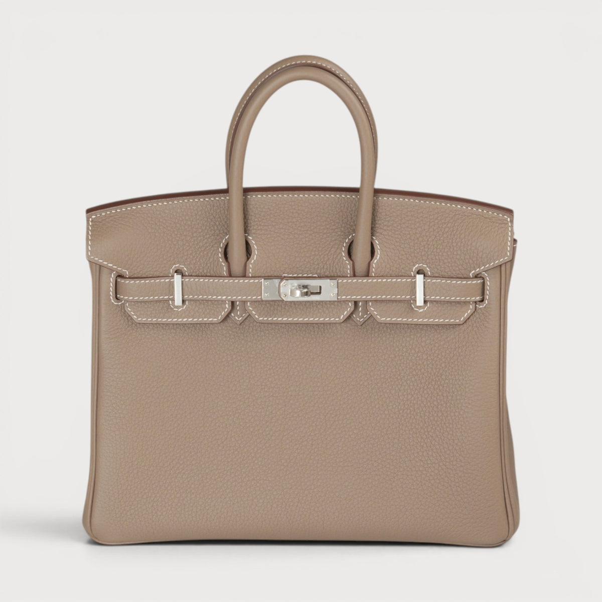 Hermes Birkin 25 Etoupe Phw Togo Retourne