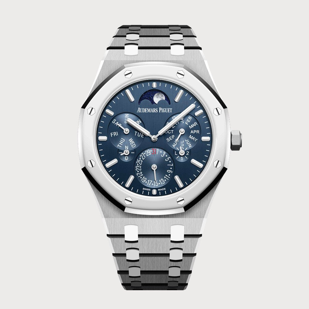 Audemars Piguet Royal Oak 41 Ultra-Thin Perpetual Calendar With Blue Dial