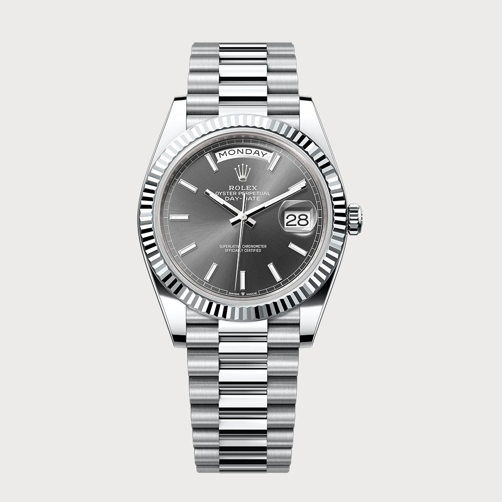 Rolex Day-Date 40 Rhodium In Platinum
