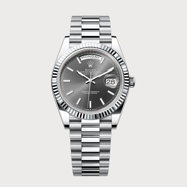 Rolex Day-Date 40 Rhodium In Platinum