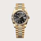 Day-Date 40 Black In Yellow Gold