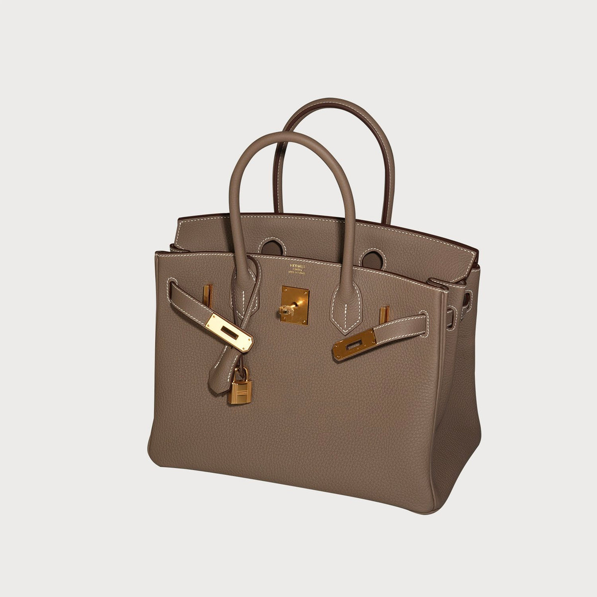 Hermès Birkin 30 Etoupe With Gold Hardware In Togo Leather - view 9