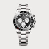 Daytona Le Mans In White Gold With Black Rhodium Dial On Oysterflex