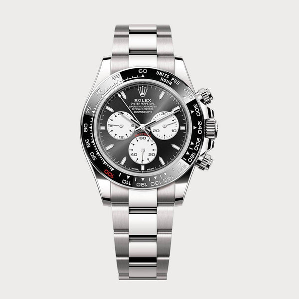 Rolex Daytona Le Mans In White Gold With Black Rhodium Dial On Oysterflex