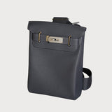 Hac A Dos Pm Ardoise With Palladium Hardware In Togo Leather