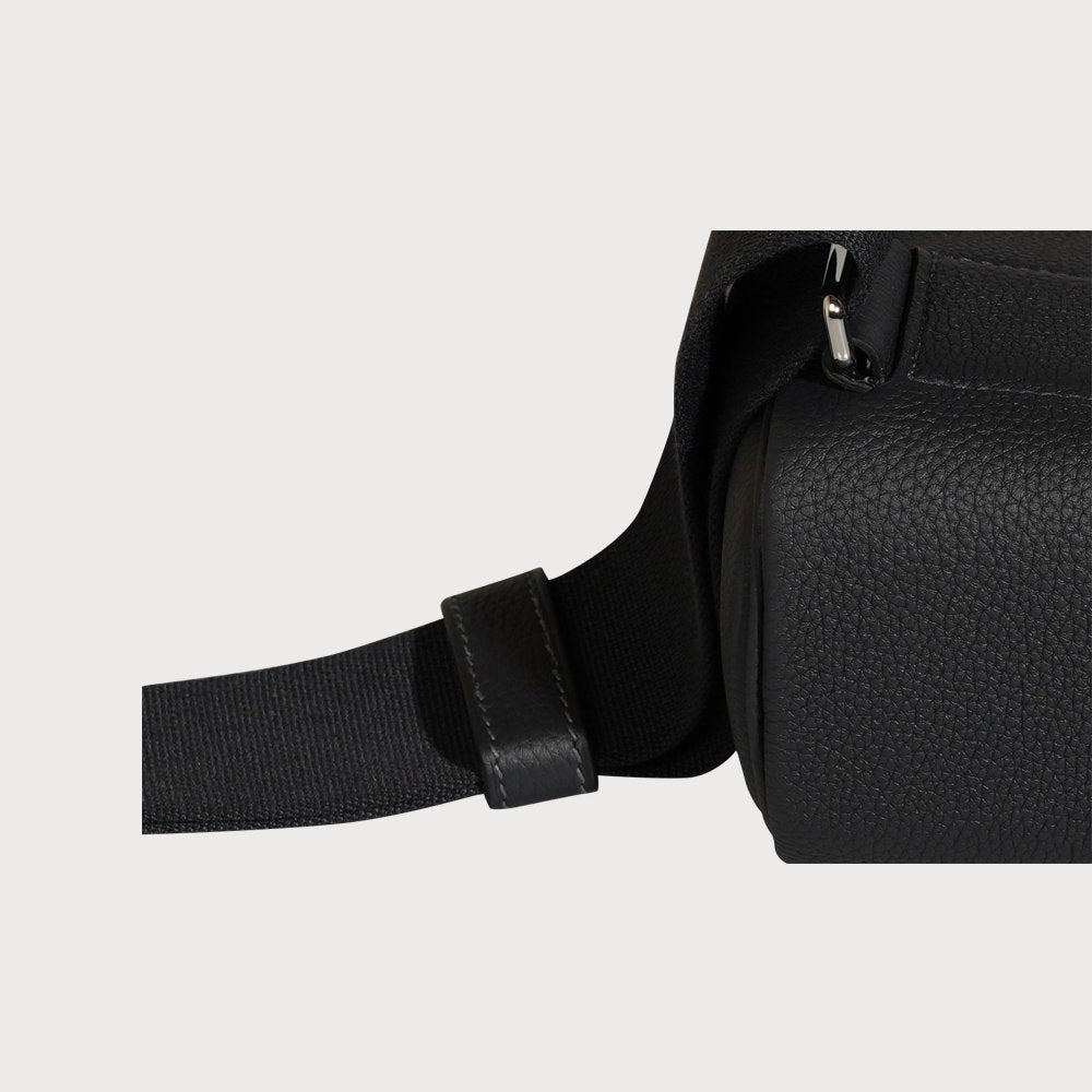 Hermès Hac A Dos Pm Caban With Palladium Hardware In Togo Leather - view 15