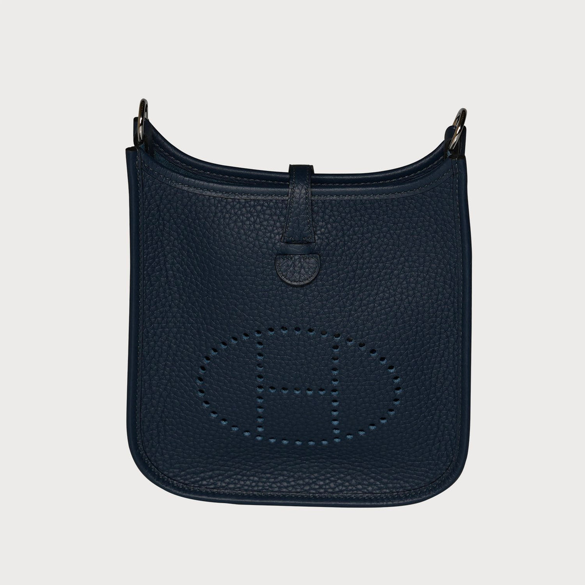 Hermès Evelyne 16 Bleu De Prusse With Palladium Hardware In Clemmence Leather - view 2