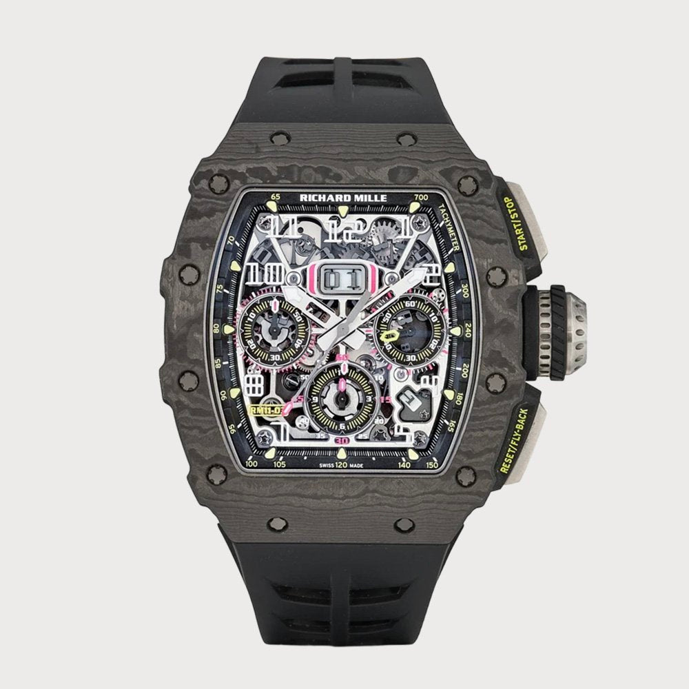 Richard Mille Rm11-03 Flyback Chronograph In Carbon Ntpt