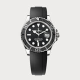 Yacht-Master 42 In White Gold On Oysterflex