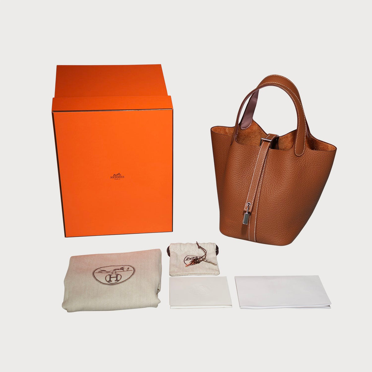 Hermès Picotin Lock 18 Gold And Rose Sakura With Palladium Hardware In Taurillon Clemmence - view 7