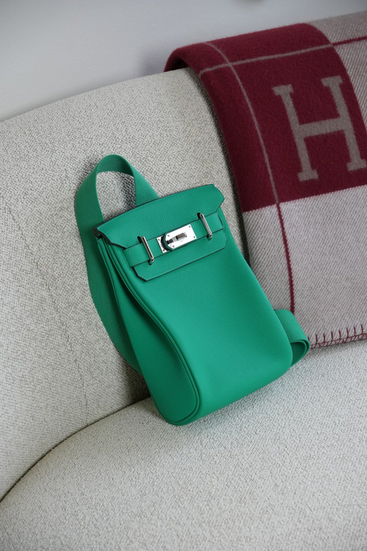 Hac A Dos Pm Vert Menthe PHW In Togo Leather Hss