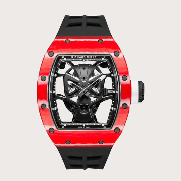 Richard Mille Rm52-06 Mask In Red Quartz Tpt