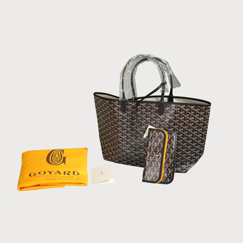 Goyard Saint Louis Pm In Black - view 7