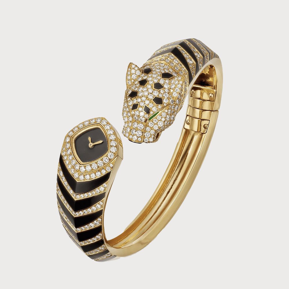 Cartier La Panthère In Yellow Gold With Diamonds