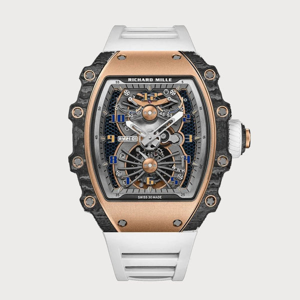 Richard Mille Rm21-01 Aerodyne Tourbillon In Carbon Tpt & Red Gold