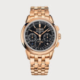 Complication Perpetual Calendar Chronograph In Rose Gold With Ebony Black Dial