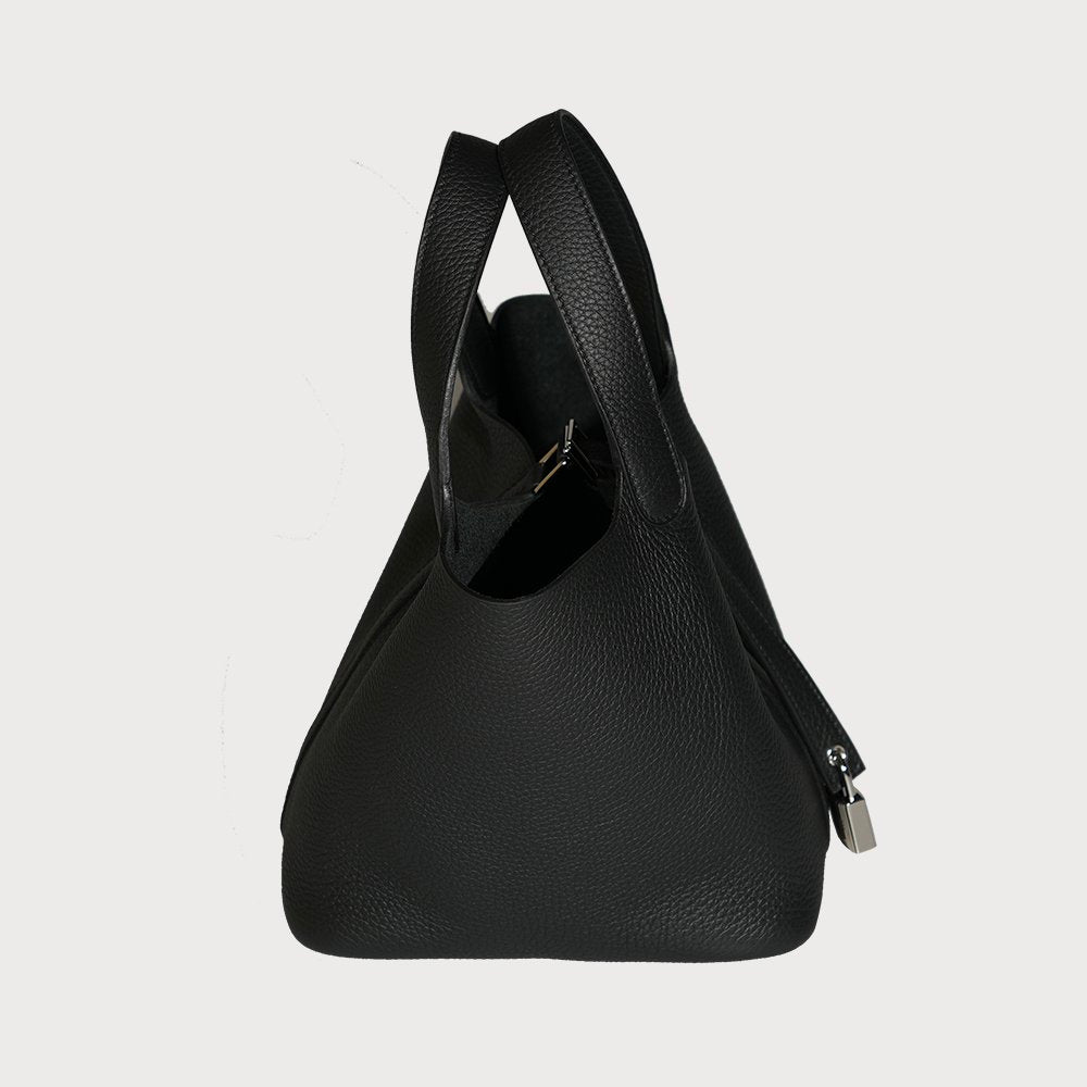 Hermès Picotin Lock 18 Black With Palladium Hardware In Taurillon Clemmence - view 5