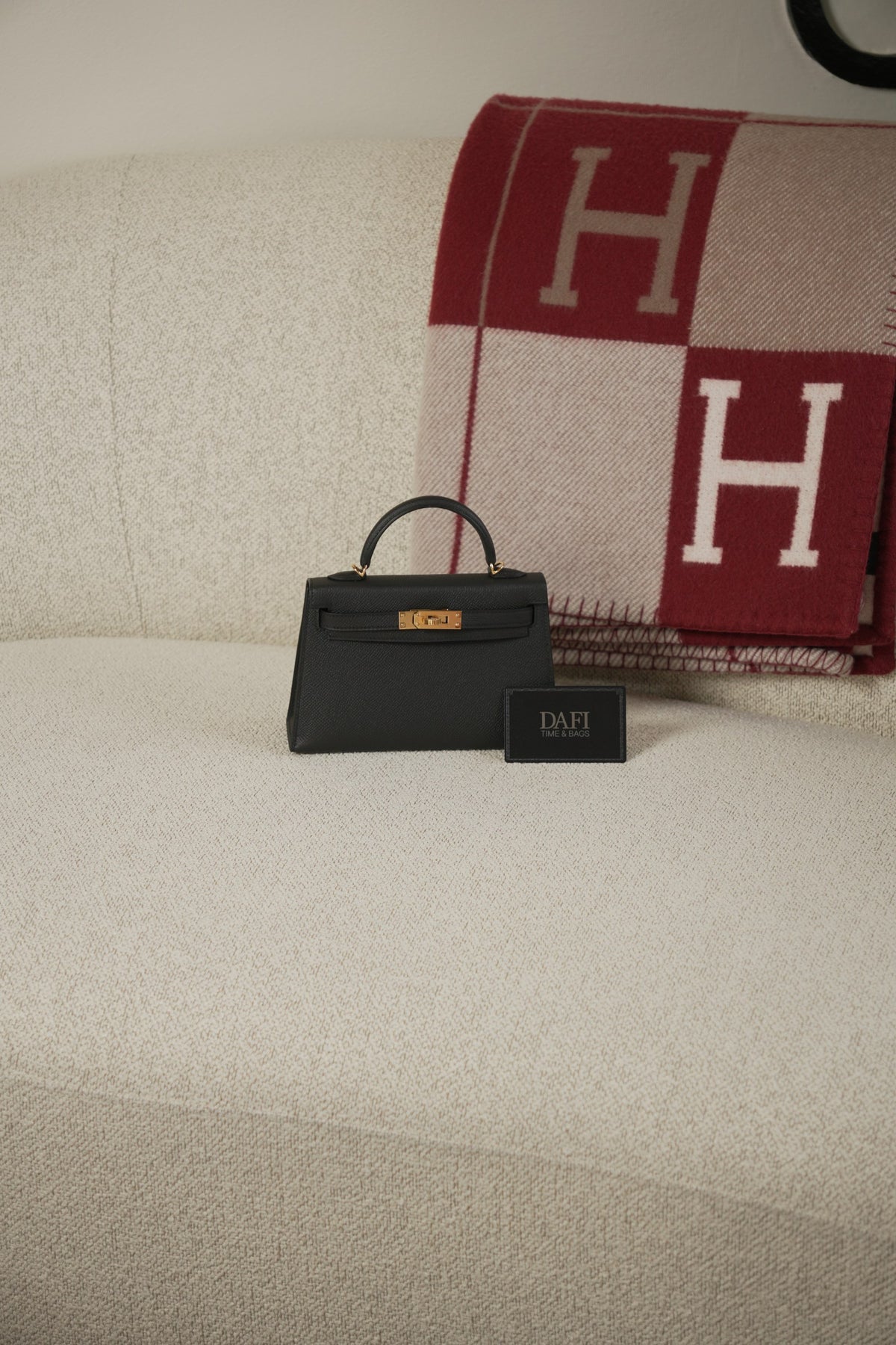 Hermes Mini Kelly 20 Noir GHW