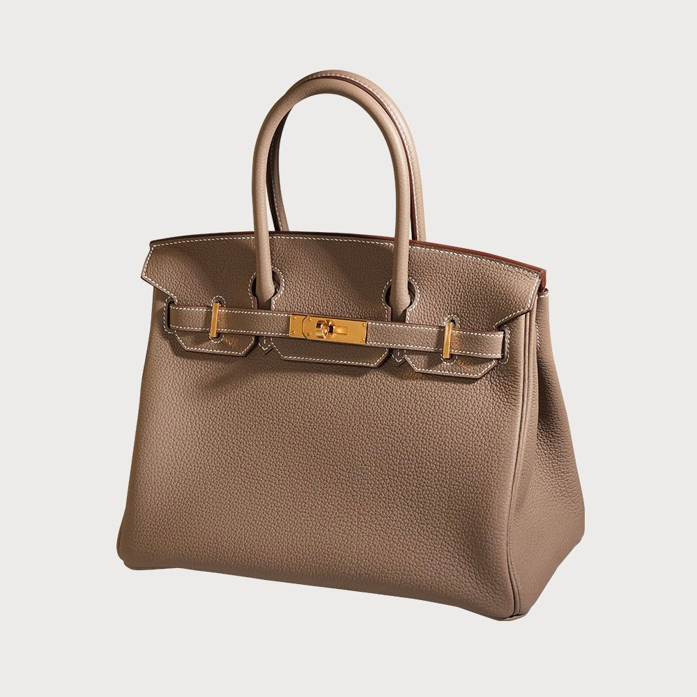 Hermès Birkin 30 Etoupe With Gold Hardware In Togo Leather
