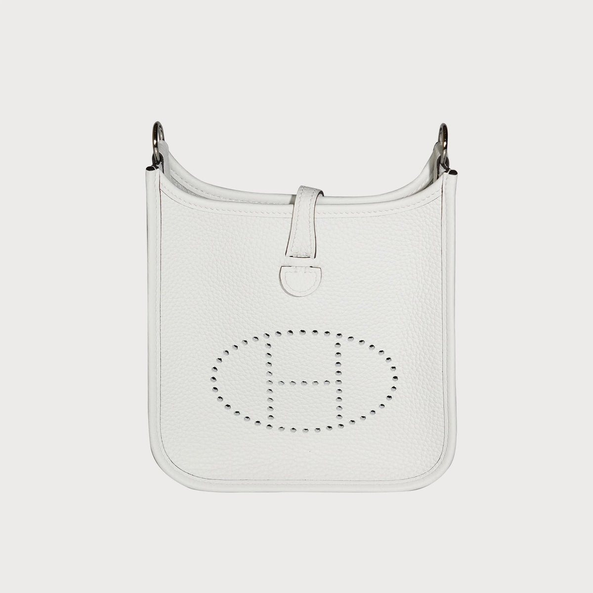 Hermès Evelyne 16 New White With Palladium Hardware In Clemmence Leather - view 2