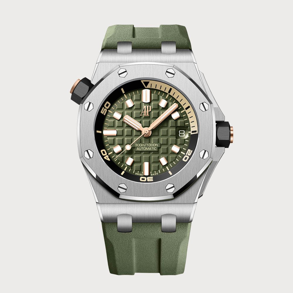 Audemars Piguet Royal Oak Offshore Diver Green In Steel