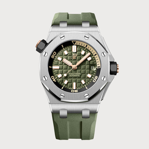 Audemars Piguet Royal Oak Offshore Diver Green In Steel