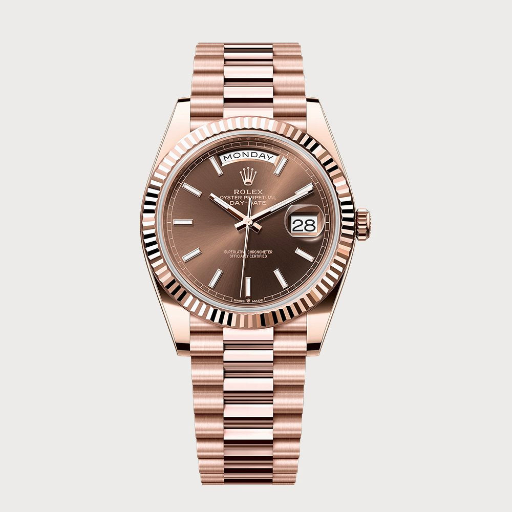 Rolex Day-Date 40 Chocolate Dial In Rose Gold
