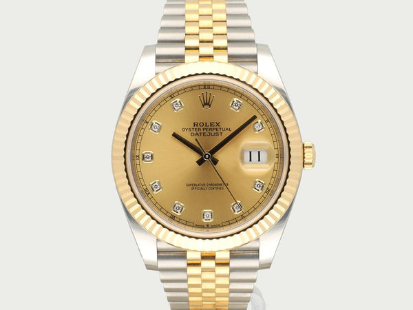 Rolex Datejust 41 Champagne Dial Yellow Gold