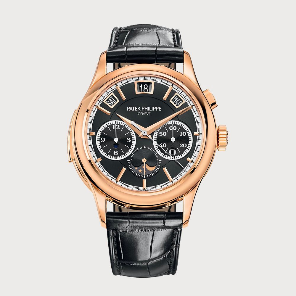 Patek Philippe Minute Repeater Chronograph, Perpetual Calendar With Black Dial In Rose Gold
