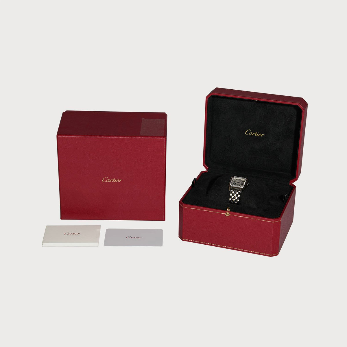 Cartier Panthere Medium, Diamond Set In Stainless Steel - view 3