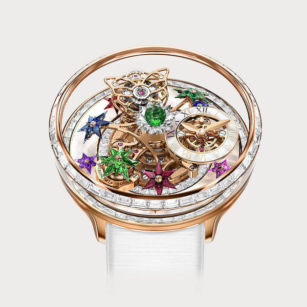 Jacob & Co Astronomia Fleurs De Jardin With Green Jacobcut And Diamonds