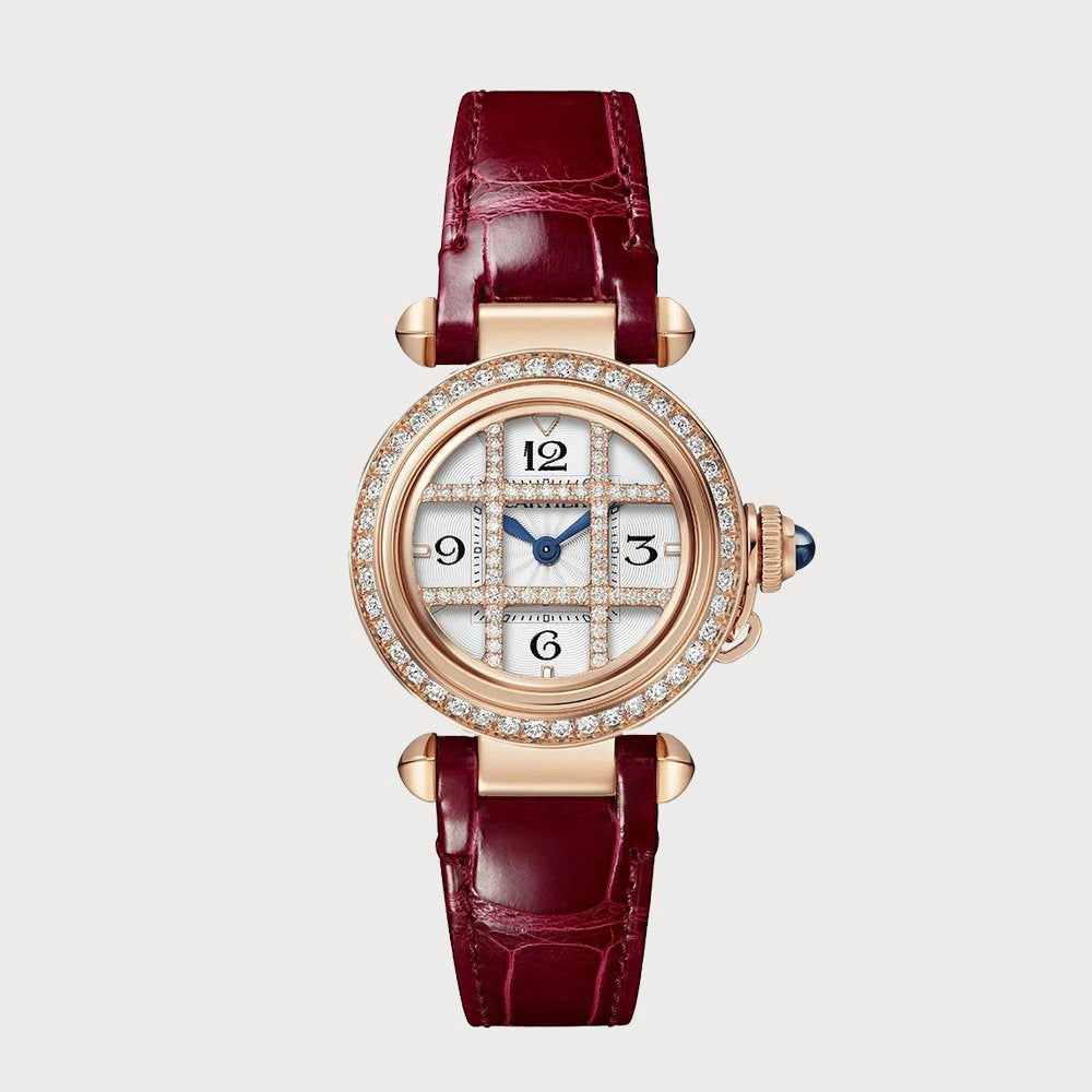 Cartier Pasha Grille 30mm Diamond Set In Rose Gold