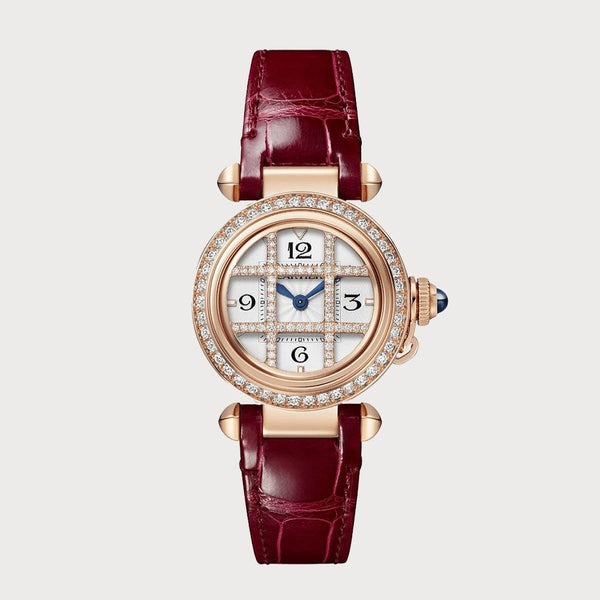 Cartier Pasha Grille 30mm Diamond Set In Rose Gold
