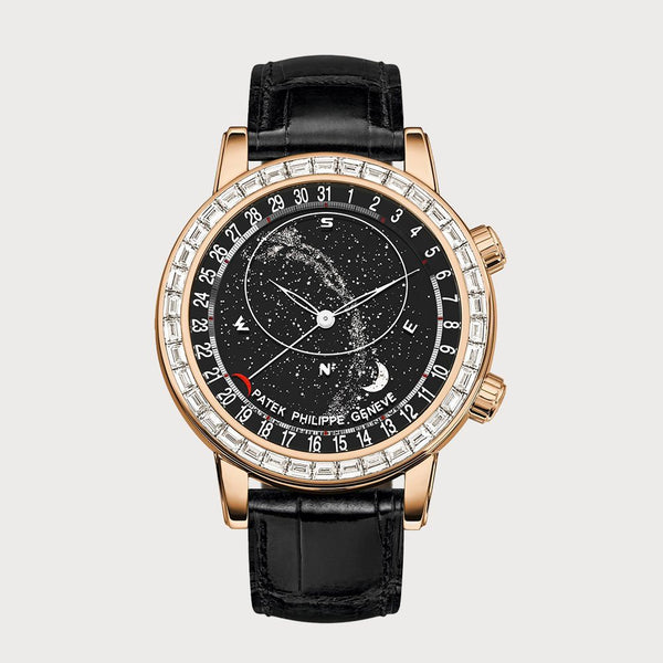 Patek Philippe Celestial Baguette Diamond Set In Rose Gold