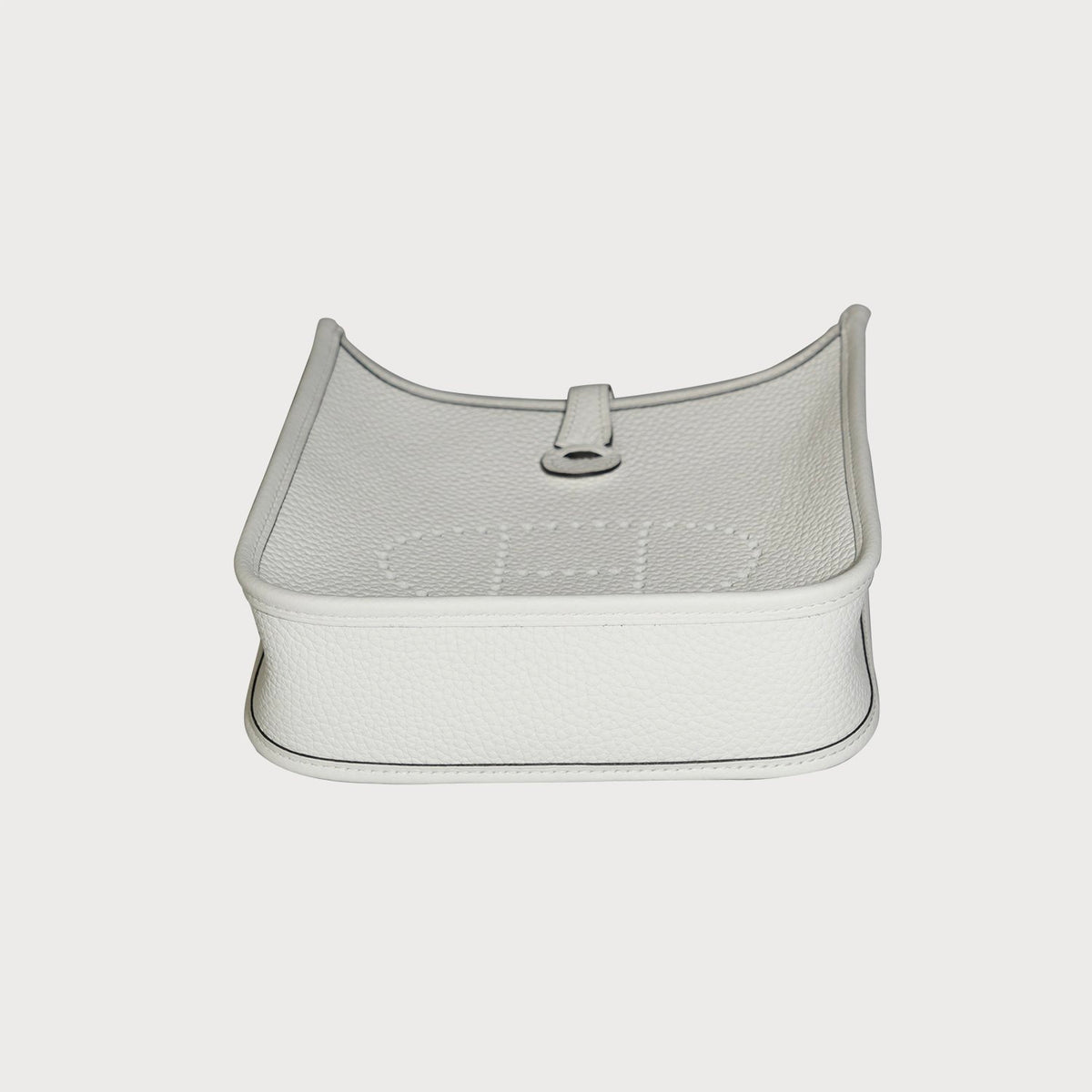 Hermès Evelyne 16 New White With Palladium Hardware In Clemmence Leather - view 12