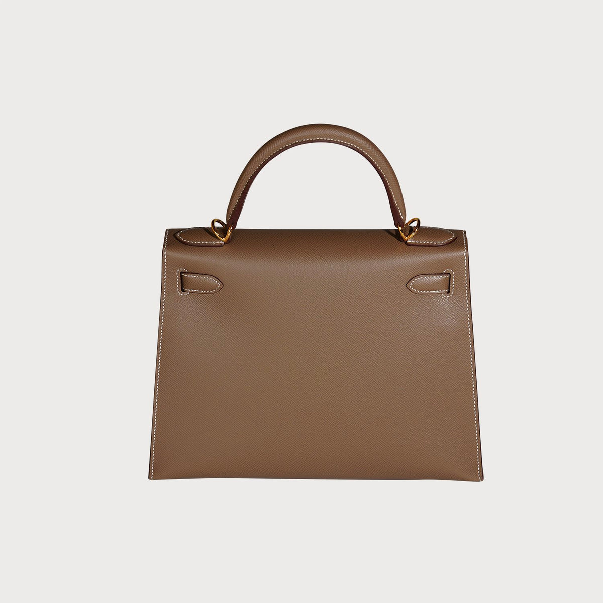Hermès Kelly 28 Etoupe With Gold Hardware In Epsom Leather. - view 4
