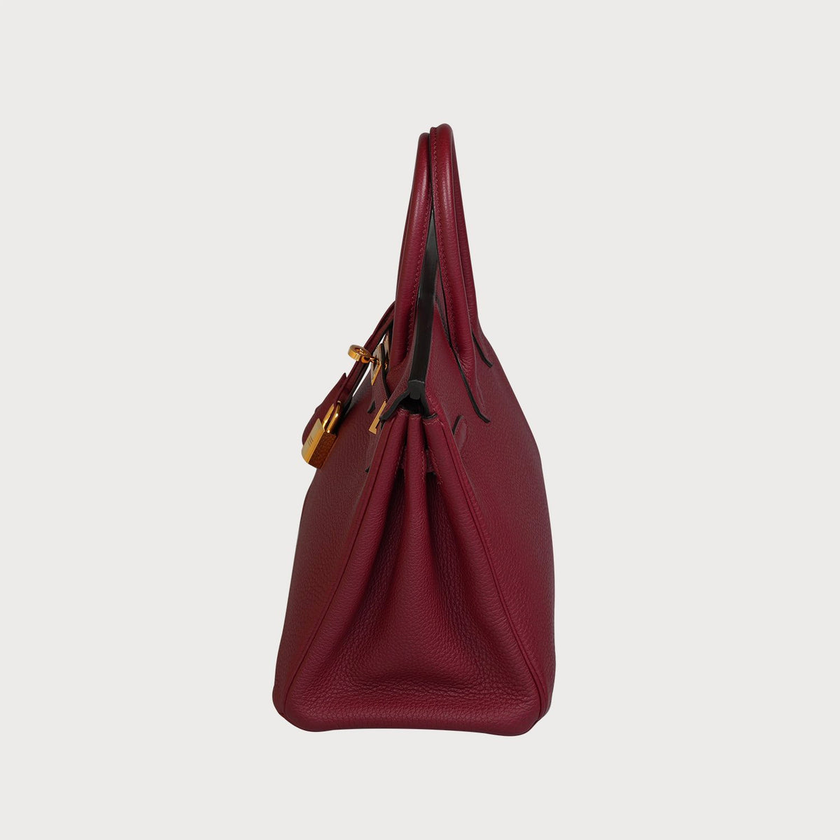 Hermès Birkin 25 Rouge Grenat With Gold Hardware In Togo Leather - view 11